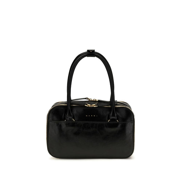 Marni Black Calf Leather Bos Taurus Handbag
