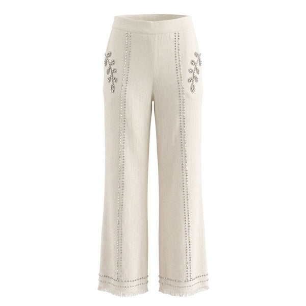 Trussardi Jeans White Cotton Women's Pants