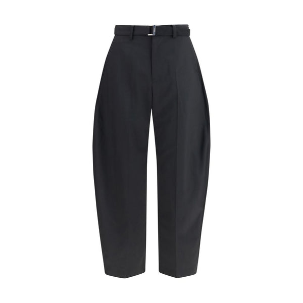 Sacai Black Polyester Casual Pants