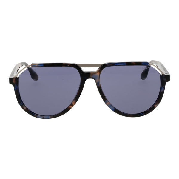 Trussardi Brown Acetate & Stainless Steel Sunglasses