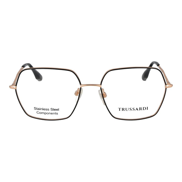 Trussardi Black Stainless Steel Glasses (Frames)