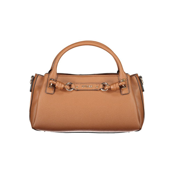 Guess Jeans Brown Polyurethane Women's Bag with Adjustable Strap