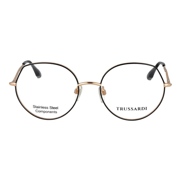 Trussardi Black Stainless Steel Glasses (Frames)