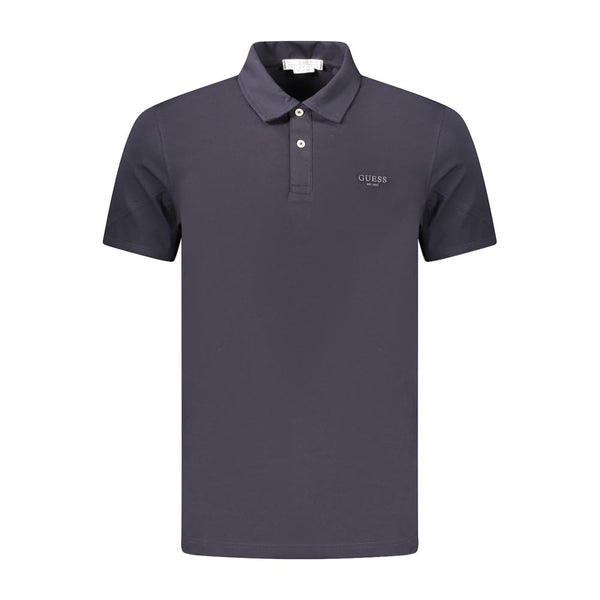 Guess Jeans Blue Cotton Mens Polo Shirt
