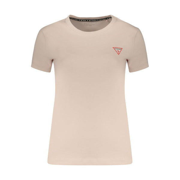 Guess Jeans Pink Cotton Womens T-Shirt
