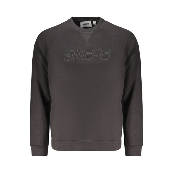 Guess Jeans Black Cotton Men's Sweatshirt