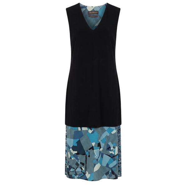 Trussardi Blue Silk Women Dress