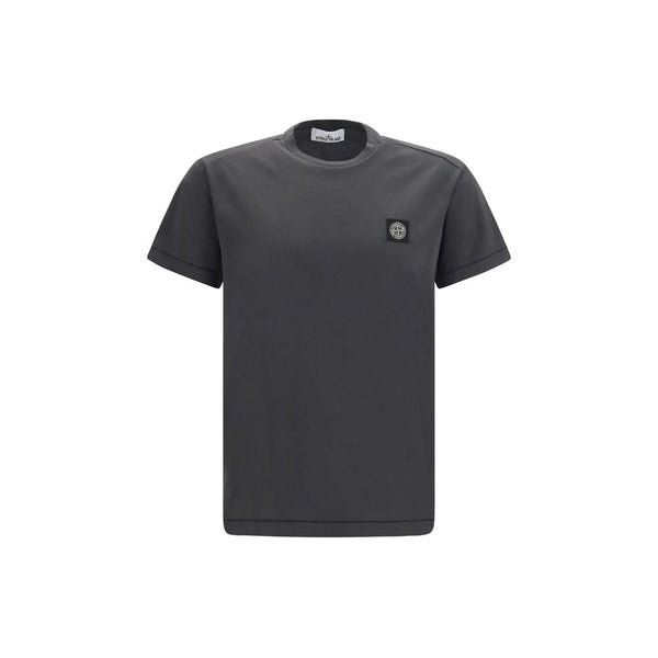 Stone Island Gray Cotton T-Shirt