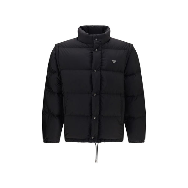 Prada Black Goose Down Full-Length Jacket