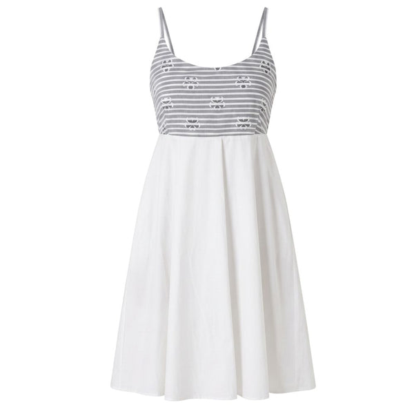 Trussardi Jeans White Cotton Women Dress