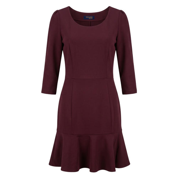 Trussardi Jeans Red Viscose Women Dress