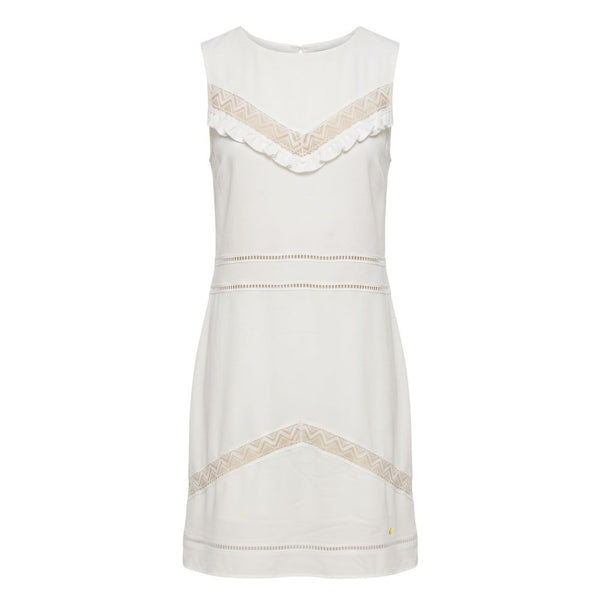 Trussardi Jeans White Polyester Women Dress