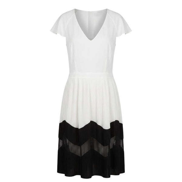 Trussardi Jeans White Polyester Women Dress
