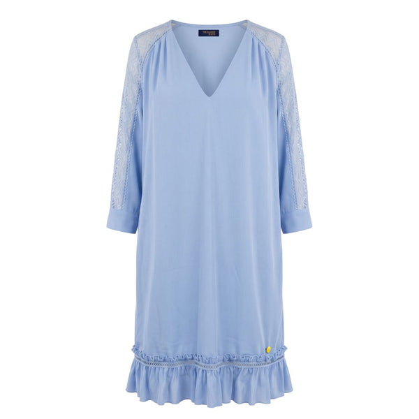 Trussardi Jeans Blue Polyester Women Dress