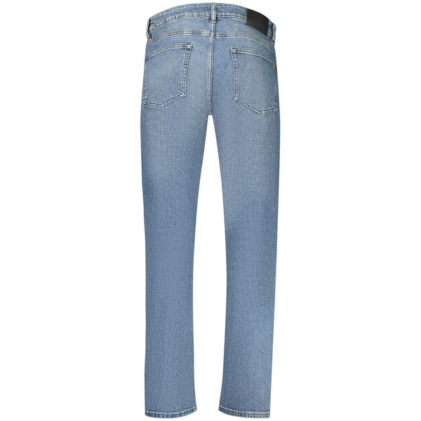 Hugo Boss Blu Cotton Men's Slim Jeans