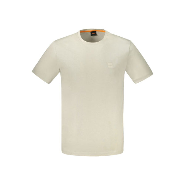 Hugo Boss Beige Cotton Men's T-Shirt