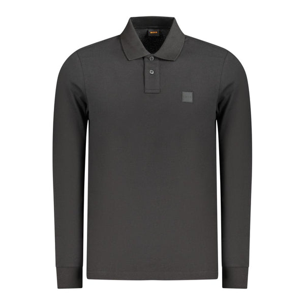 Hugo Boss Black Cotton Men's Polo Shirt