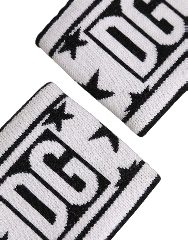 Dolce & Gabbana Men Set White Black Wool Logo #DGMILLENNIALS Wristband