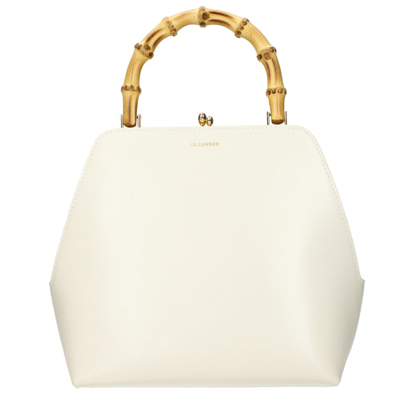 Jil Sander Beige Leather Handbag