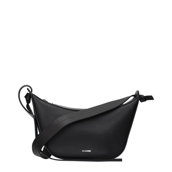 Jil Sander Black Leather Shoulder Bag