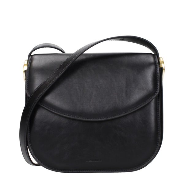 Jil Sander Black Leather Crossbody Bag
