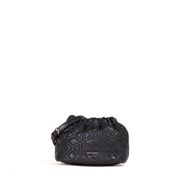 MIRIADE Black Polyethylene Shoulder Bag
