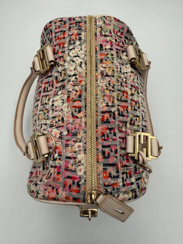 Fendi FENDI FF Canvas Flowers Handbag