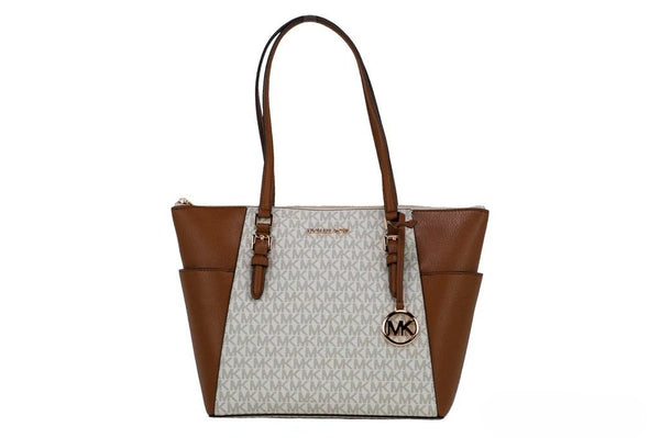 Michael Kors Michael Kors Women Leather Shoulder Tote Bag Purse Handbag+Double Zipper Wallet