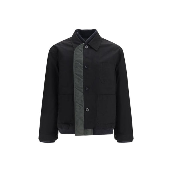Sacai Black Nylon Bomber