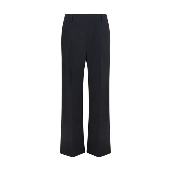Khaite Black Polyester Casual Pants