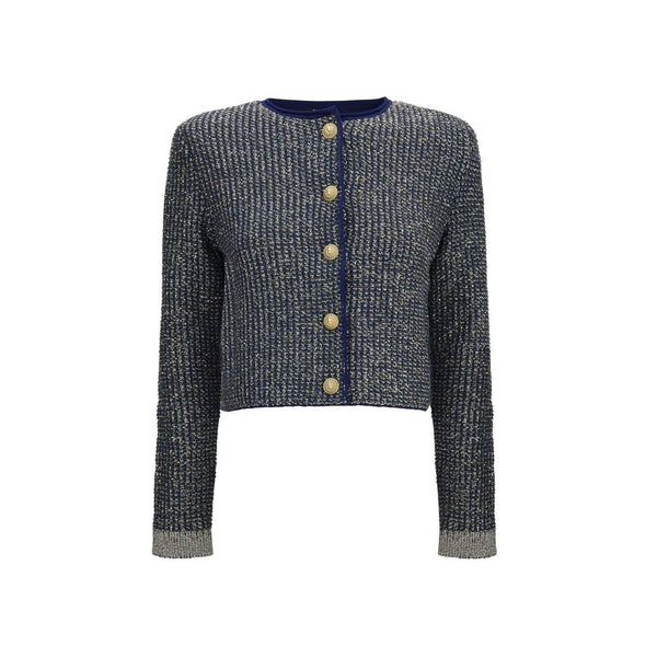 Balmain Blue Polyamide Cardigan