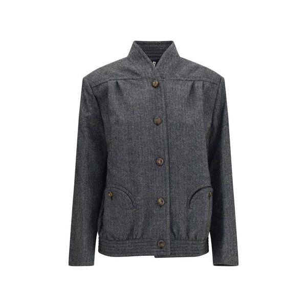 Blazé Milano Gray Wool Oves Aries Shell Jacket
