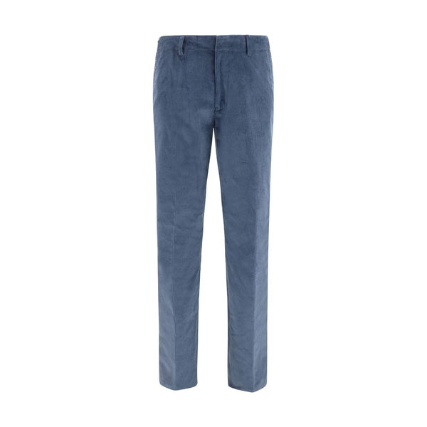 Etro Blue Cotton Casual Pants