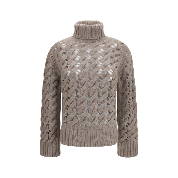 P.A.R.O.S.H. Beige Wool Oves Aries Turtleneck
