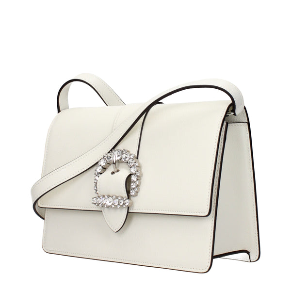 Jimmy Choo White Leather Crossbody Bag