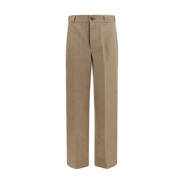 Prada Brown Cotton Casual Pants