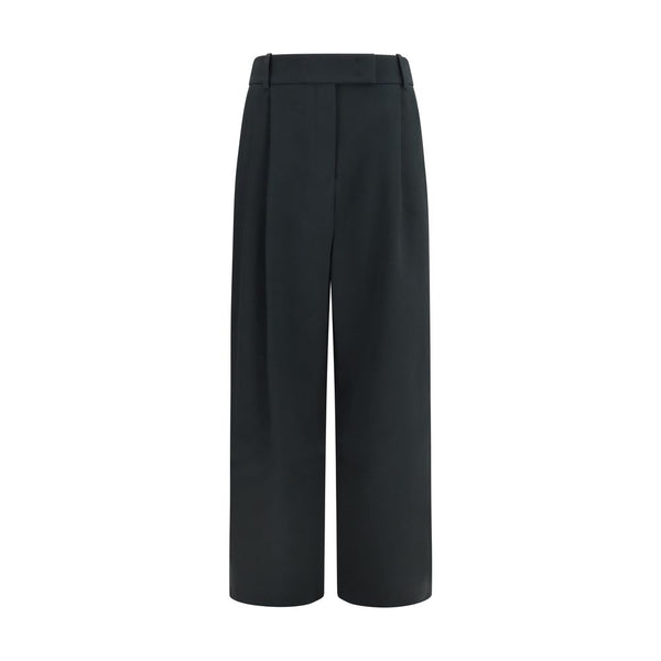 Giorgio Armani Black Silk Casual Pants