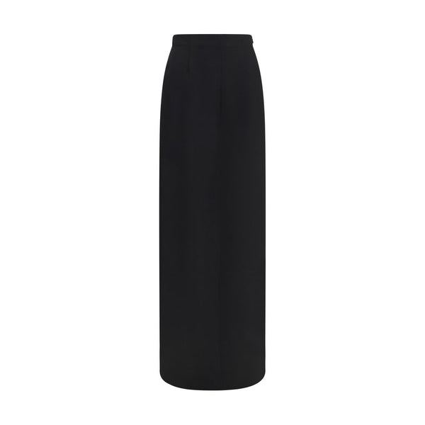 Maison Margiela Black Wool Oves Aries Long Skirt