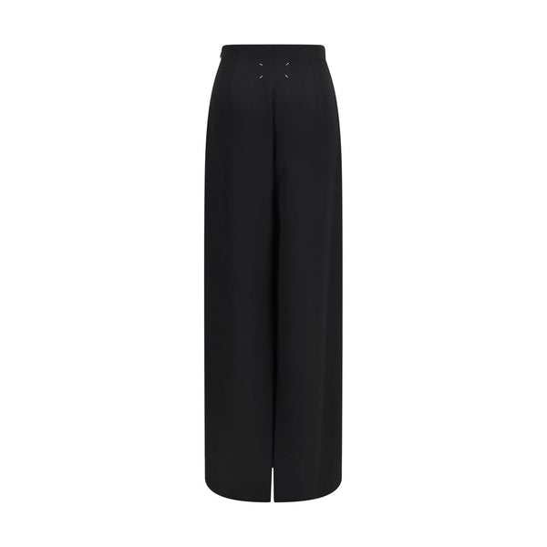 Maison Margiela Black Wool Oves Aries Long Skirt