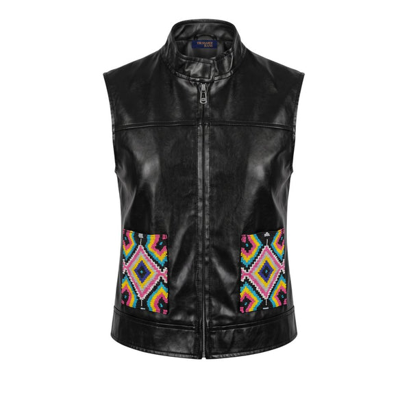 Trussardi Jeans Black Polyester Women Jacket