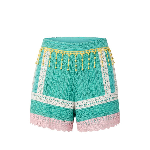 Trussardi Jeans Green Cotton Women Shorts