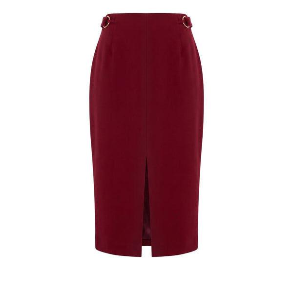 Trussardi Jeans Red Polyester Women Skirt