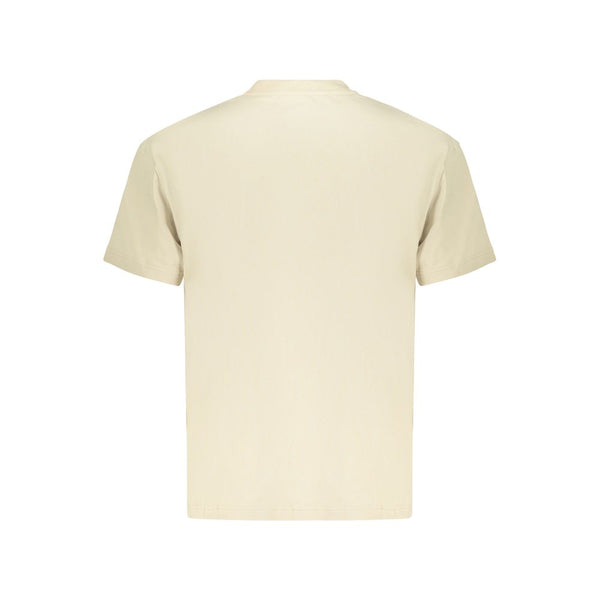 Refrigiwear Beige Cotton Mens T-Shirt