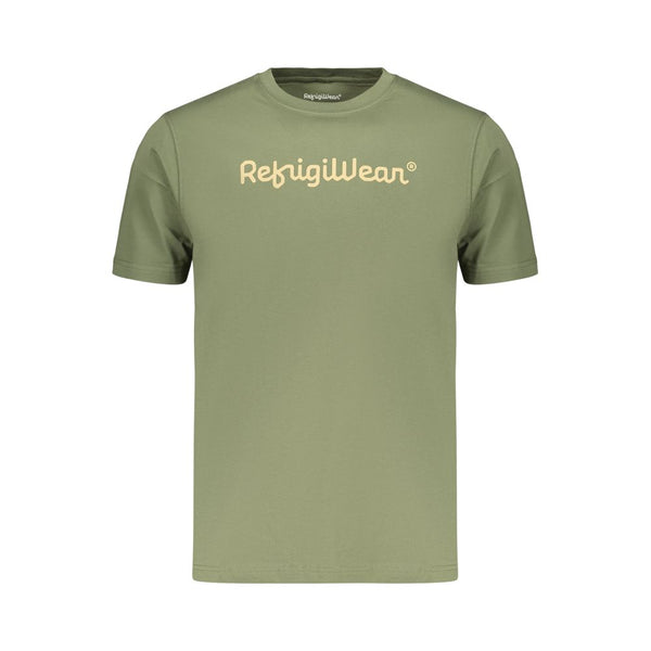 Refrigiwear Verde Cotton Men T-Shirt