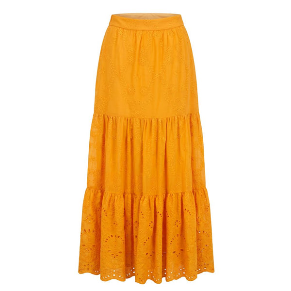 Trussardi Jeans Orange Polyester Women's Skirt