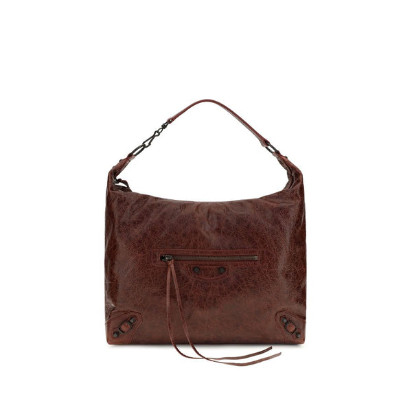 Balenciaga Bordeaux Lamb Ovis Aries Shoulder Bag