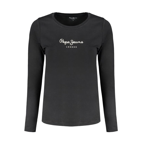 Pepe Jeans Black Cotton Women's T-Shirt