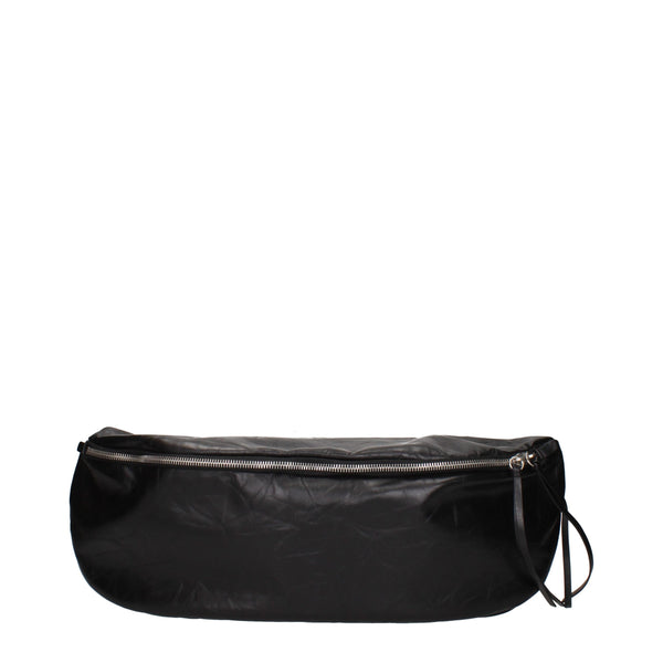 Jil Sander Black Leather Backpack