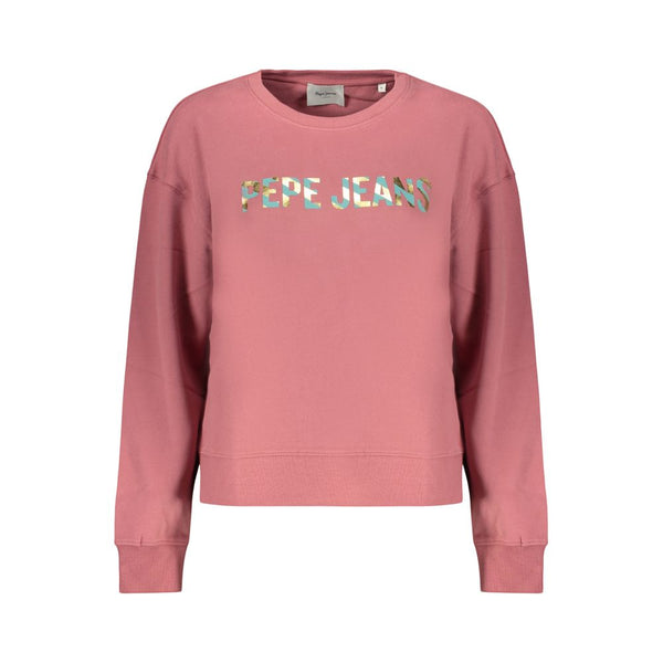 Pepe Jeans Pink Cotton Women Sweatshirt