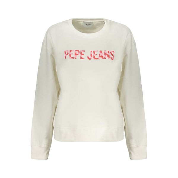 Pepe Jeans White Cotton Women's Sweatshirt
